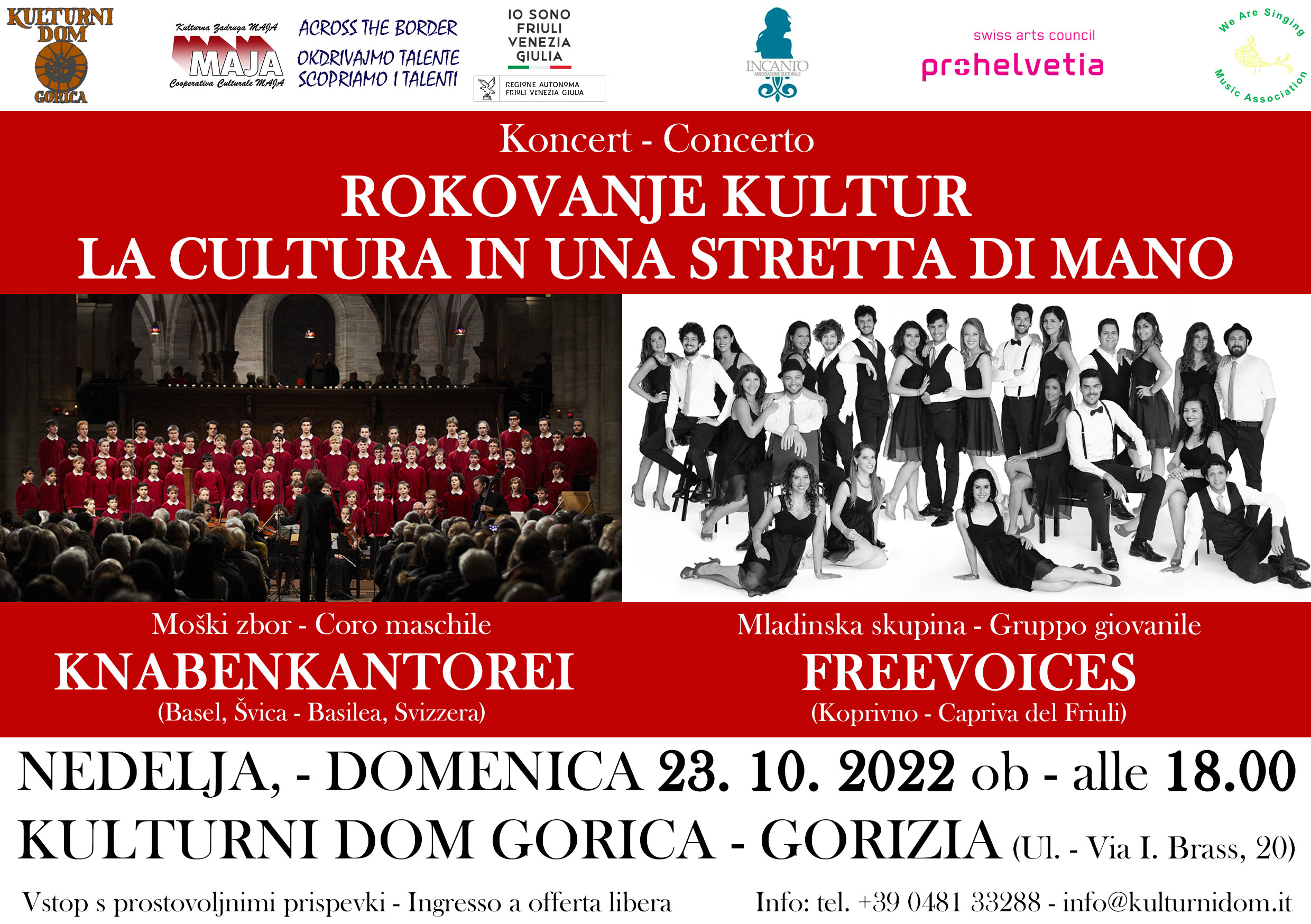 KNABENKANTOREI (CH) & FREEVOICES (Capriva del Friuli) in concert